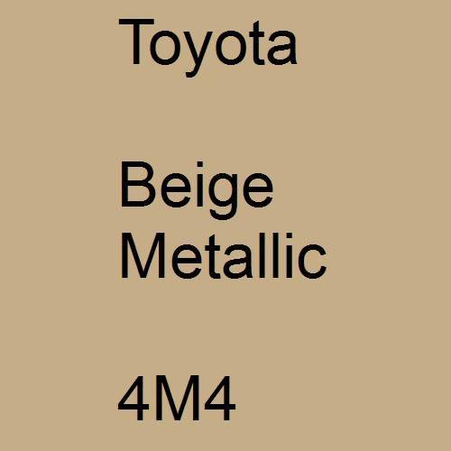 Toyota, Beige Metallic, 4M4.